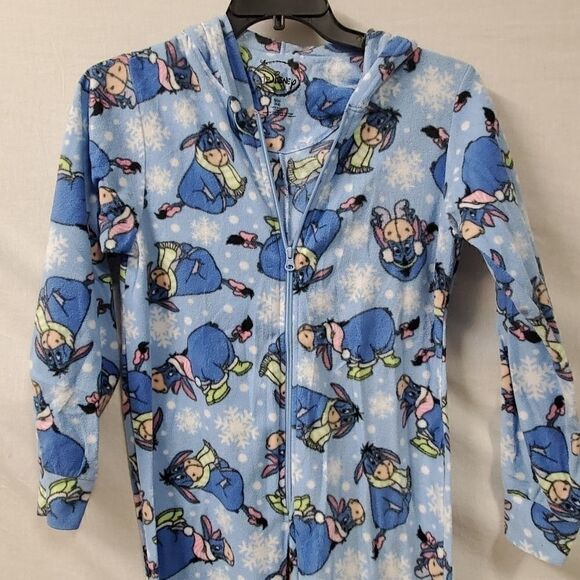 Disney Eyeore 1 Pc Footed Pajamas - Picture 3 of 12